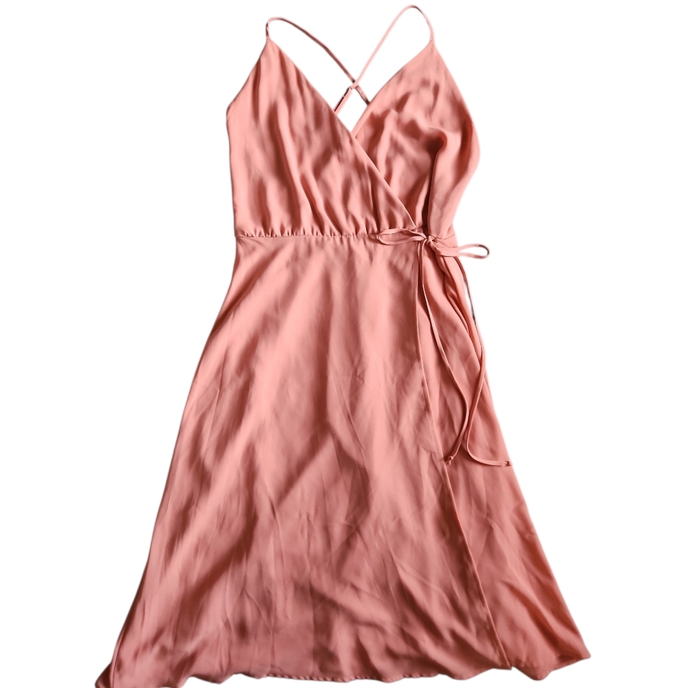 Lush Wrap Midi Dress-Size Small - Picture 9 of 10